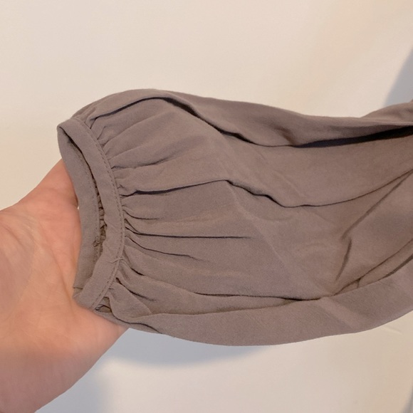 Free People Women's Ottoman Slouchy Stretch Tunic, Taupe, Brown. NWT - Picture 5 of 10